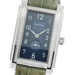 ティファニー TIFFANY&Co. 19474623 グランド レクタンギュラー スモールセコンド ダイヤベゼル クォーツ レディース _967221のサムネイル