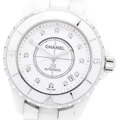 訳あり シャネル CHANEL H1629 J12 38ｍｍ 白セラミック 12Pダイヤ 自動巻き メンズ _950984のサムネイル