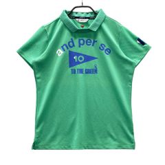 ゲリラセール新品⭐︎and per se ゴルフシャツ 半袖 ブルー - メルカリ