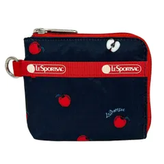 LESPORTSAC(レスポートサック) 財布美品  - ダークネイビー×レッド×白 その他/L字ファスナー/リンゴのサムネイル