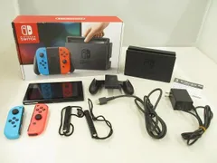 中古品 ゲーム Nintendo switch ニンテンドースイッチ 本体 HAC-001 ジョイコン ネオンレッド ネオンブルー 動作品 箱・周辺機器付きのサムネイル