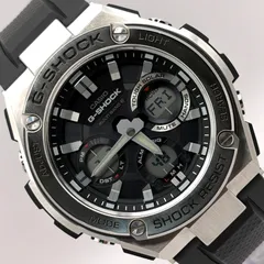（T888）美品 正常稼動 CASIO カシオ 電波ソーラー G-SHOCK ジーショック G-STEEL ジースチール GST-W110-1AJF メタルベゼル ブラックダイヤル 人気 時計 メンズ ユニセックスのサムネイル