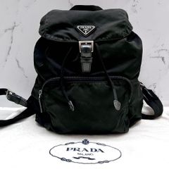 ◇定番・極美品◇プラダ 巾着リュック 三角プレート テスートナイロン