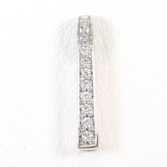 K14WG ブレスレット ダイヤモンド 0.11ct 鑑別書 総重量約7.4g 約18.5