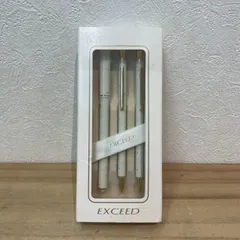 【成】未使用廃盤品!! 三菱 EXCEED エクシード 万年筆、ボールペン、シャープペン 3本セット 取説・ケース付 【5961YO】G10のサムネイル