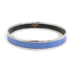 エルメス エマイユバングル PM ライトブルー 馬車　ブレスレット エルメス エマイユバングル PM ライトブルー 馬車 ブレスレット - メルカリ