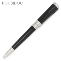エス・テー・デュポン S.T DUPONT ボールペン ミニ リベルテ ラッカー アルミニウム ブラック×シルバー 黒インク 筆記確認済み 【中古】のサムネイル