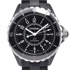 シャネル CHANEL J12 デイト セラミック/ラバー ブラック 自動巻き メンズ 美品 腕時計 P#149127のサムネイル