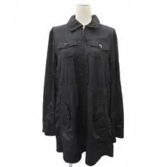 ソニア ソニアリキエル SONIA SONIA RYKIEL ステンカラージャケット 上着 ロング丈 40 黒 ブラック /HO36 ■GY99のサムネイル