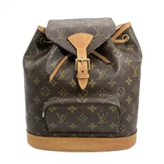ルイヴィトン LOUIS VUITTON モンスリMM リュック モノグラム キャンバス M51136 ブラウン ゴールド金具 SP0090【中古】のサムネイル