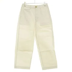552012 Johnbull ジョンブル ◯チノパンツ ハイウエスト セミワイド サイズS メンズ 日本製 ホワイトのサムネイル