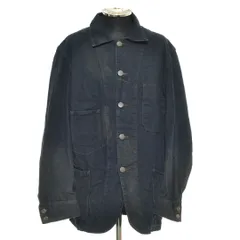 568213 RRL ダブルアールエル RALPH LAUREN ●ファーマーズコート カバーオール ジャケット サイズL メンズ USA製 ブルーのサムネイル