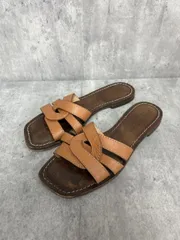SHIPS シップス イタリア製 レザー クロス サンダル サンダル size23.5ｃｍ/茶 ■◆◎レディースのサムネイル