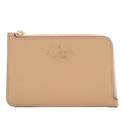 ケイトスペード KATE SPADE ダーシー ミディアムLジップ カードホルダー キーリング付き コインケース カードケース カード入れ レザー ピンクベージュ /HNのサムネイル