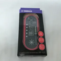 I591　未使用品　YAMAHA　メトロノーム　DIGITAL　QUARTZ　METRONOME　ME-110　音楽　メトロノーム　光　リズム　ラズベリー　ブラックのサムネイル
