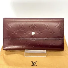 【深い艶に意志を宿す】 LOUIS VUITTON 長財布 モノグラムマット ポルトトレゾール インターナショナル 三つ折り ヴィオレのサムネイル