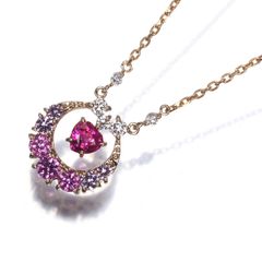 スタージュエリー ネックレス ルビー ピンクサファイア ダイヤ
