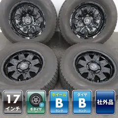プラド ハイラックス サーフ 等に 4本 ROCK KELLY MX-II 17インチ 7.5J +25 6H PCD139.7 スタッドレス GOODYEAR ICE NAVI SUV 265/65R17 ①のサムネイル
