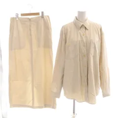 ダナキャランニューヨーク DKNY セットアップ シャツ ジャケット 4 ロングスカート 8 ベージュ 長袖 ロング丈 RN68596CA31127 /AP21 ■GY06のサムネイル
