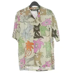 パームエンジェルス PALM ANGELS 23AW Palmity Allover Bowling Shirt ボウリングシャツ オープンカラーシャツ 半袖 44 マルチカラー PMGG005E23FAB0010484のサムネイル