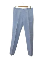 ランバン LANVIN コレクション COLLECTION ワンタック パンツ 91 スラックス センタープレス 麻混 ブルー 青 ボトムスのサムネイル