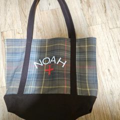 NOAH チェック柄 キャンバストートバッグ - メルカリ