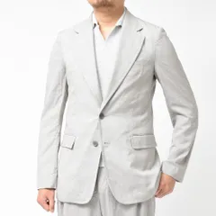 【40%OFF】02サイズ グレー mando（マンド） ウォッシュドポリエステルグレンチェック2Bジャケット 20193-004 17001401037 新品のサムネイル