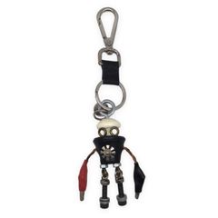 プラダ PRADA サフィアーノレザー ロボットチャームキーホルダー