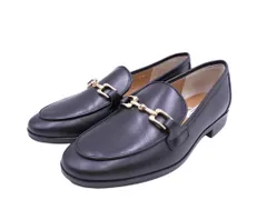 Odette e Odile オデットエオディール ユナイテッドアローズ 牛革 レザー ローファー シューズ size21 1/2/黒 ■■ レディースのサムネイル