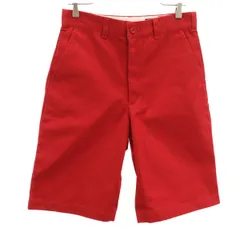 美品 OSHKOSH オシュコシュ ワーク ハーフパンツ M レッド メンズ 古着のサムネイル