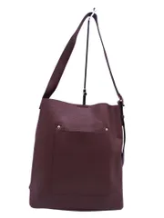 Rope Picnic ロペピクニック フェイクレザー マグネットボタン セミショルダー バッグ ボルドー ■■ レディースのサムネイル
