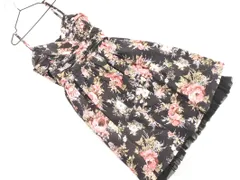 L'EST ROSE レストローズ 花柄 カシュクール キャミソール ワンピース size2/黒 ■◆ レディースのサムネイル