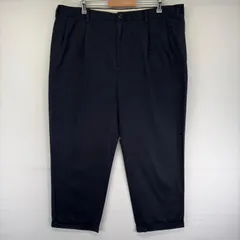 古着 ノーティカ NAUTICA パンツ 2タック 大きいサイズ ワンポイントロゴ ジッパーフライ スラックス w42 L30  ブラック系 メンズのサムネイル