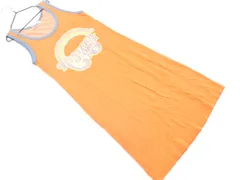 HYSTERIC GLAMOUR ヒステリックグラマー ロゴ タンク ワンピース sizeF/オレンジ ■◆ レディースのサムネイル