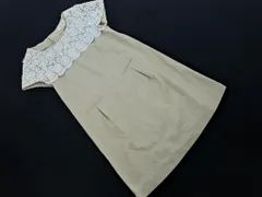 SOUP スープ リネン混 レース ワンピース size9/ベージュ ■◆ レディースのサムネイル