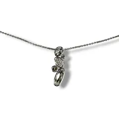 SWAROVSKI スワロフスキー　パヴェビジュー　クリスタル　ラインストーン　ネックレス　シルバー金具　851824のサムネイル