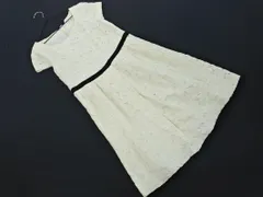 Bon mercerie ボンメルスリー フレンチスリーブ 総レース Aライン ワンピース size38/生成 ■◆ レディースのサムネイル