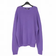 パームエンジェルス PALM ANGELS 24AW Curved Logo Sweater ロゴ刺繍 セーター ニット 長袖 XL バイオレット PMHE027F24KNI0013554 国内正規のサムネイル