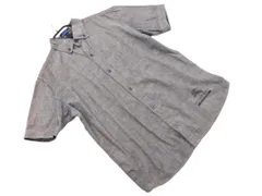 BURBERRY BLUE LABEL バーバリーブルーレーベル ボタンダウン 半袖 シャツ sizeM/グレー ■◆ メンズのサムネイル