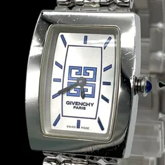 新品電池 稼働品 GIVENCHY ジバンシー REG1558962 アプサラス APSARAS 4Gロゴ レディーズ腕時計 クォーツ QZ 2針 SS 白文字盤 シルバー  ヴィンテージのサムネイル