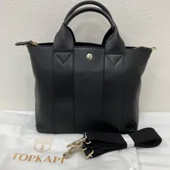 5970　TOPKAPI　トプカピ　2way　ショルダーバッグ　ハンドバッグ　トートバッグ　ブラック　黒　レザー　レディースのサムネイル