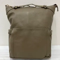 5889　PAPILLONNER　パピヨネ　リュックサック　リュック　バックパック　ハンドバッグ　レザー　カーキブラウンのサムネイル
