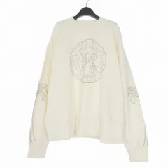 パームエンジェルス PALM ANGELS 24SS MILANO STUD CREW クルーネックスウェット トレーナー 長袖 S オフホワイト 白 PMBA074R24FLE0100377のサムネイル