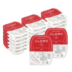 賞味期限：2027.02/2027.03  by Amazon パックご飯 新潟県産こしひかり 200g×20個(白米) 特別栽培米のサムネイル