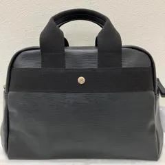 Y6081　【美品】　TOPKAPI　トプカピ　RIPPLE FLIGHT　リプルフライト　リプルネオレザー　ブラック　黒　ボストンバッグ　旅行用バッグ　レディースのサムネイル