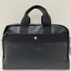 Y6080　【美品】　TOPKAPI　トプカピ　RIPPLE FLIGHT　リプルフライト　ボストンバッグ　リプルネオレザー　レディース　ブラック　黒　旅行用バッグ　キャリーオンのサムネイル