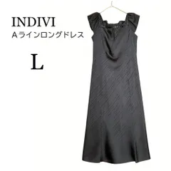 ✨極美品✨値下げ可✨インディヴィ 日本製 ラメプリーツ Aライン ロングドレス 黒 40 L 結婚式 ワンピース お呼ばれ パーティードレス 二次会 フォーマル スクエアネック フリル袖 シアー ワールド 演奏会 発表会 きれいめ オケージョン セレモニー 夏のサムネイル