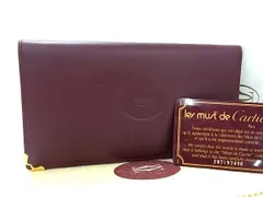 ■新品■未使用■ Cartier カルティエ マストライン レザー 長財布 ウォレット 財布 札入れ メンズ ボルドー系 HA7019のサムネイル