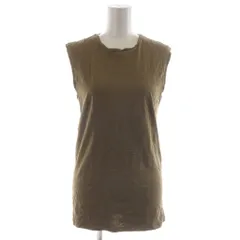 エイトン ATON タンクトップ Tシャツ カットソー ノースリーブ 02 茶 KKAGBW0014 /RRのサムネイル