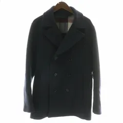 ブラックレーベルクレストブリッジ BLACK LABEL CRESTBRIDGE Pコート ピーコート ウール 裏地チェック L 紺 ネイビー 51F16-616-28 /MW ■GY18のサムネイル
